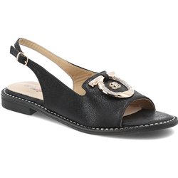 Schwarze Sandalen S.Barski Elegante Damenschuhe