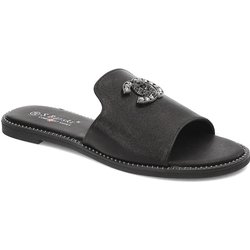 Schwarze Flip-Flops S.Barski Elegante Damenschuhe