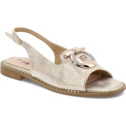 Goldene Sandalen S.Barski Schnallenschuhe