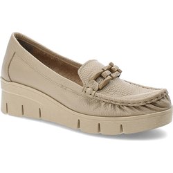 Beige Halbschuhe Armodo Schlupfschuhe