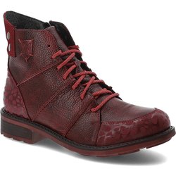Rote Schnürschuhe Maciejka Modische Damenschuhe