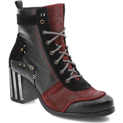 Burgunder Stiefeletten Maciejka Elegante Damenschuhe Mit Absatz