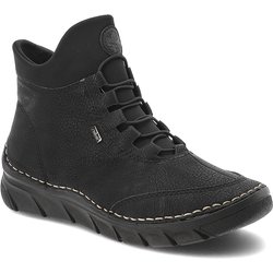 Schwarze Stiefeletten Rieker Gefütterte Damenschuhe