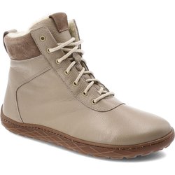 Beige Schnürschuhe Wasak Gefütterte Damenschuhe