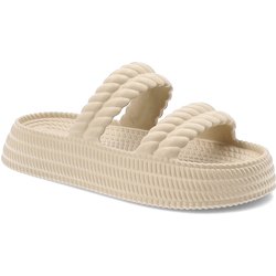 Beige Flip-Flops S.Barski Modische Damenschuhe