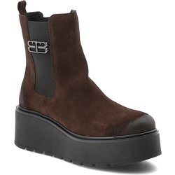 Braune Stiefeletten Armodo Keilschuhe