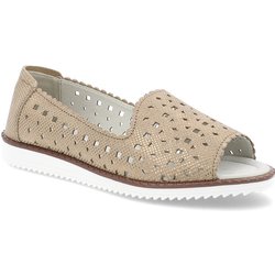 Goldene Halbschuhe S.Barski Schlupfschuhe