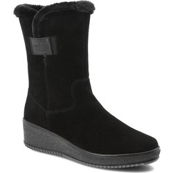 Schwarze Stiefeletten Rieker Keilschuhe