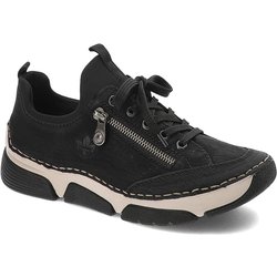 Schwarze Halbschuhe Rieker Schlupfschuhe