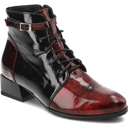 Schwarze Stiefeletten Armodo Lackschuhe