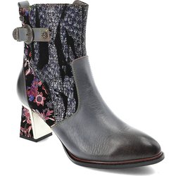 Blaue Stiefeletten Laura Vita Damen Lederschuhe