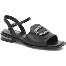Schwarze Sandalen S.Barski Schnallenschuhe