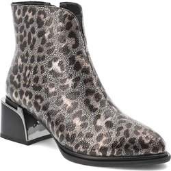 Goldene Stiefeletten S.Barski Absatzschuhe