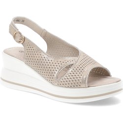 Goldene Sandalen S.Barski Schnallenschuhe