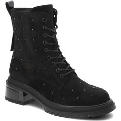 Schwarze Stiefeletten S.Barski Gefütterte Damenschuhe