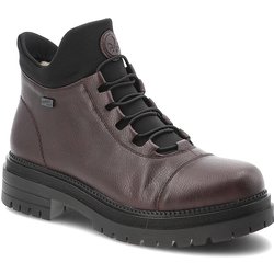 Dunkelrote Stiefeletten Rieker Gefütterte Damenschuhe