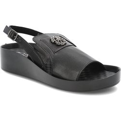 Schwarze Sandalen S.Barski Schnallenschuhe