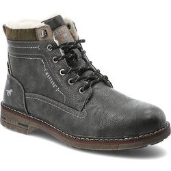Graue Schnürschuhe Mustang Gefütterte Herrenschuhe