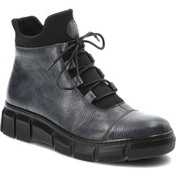Dunkelblaue Stiefeletten Armodo Modische Damenschuhe