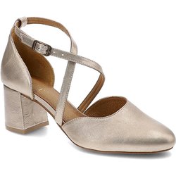 Goldene Sandalen Maciejka Elegante Damenschuhe