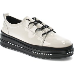Beige Halbschuhe S.Barski Schnürschuhe
