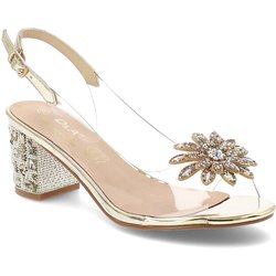 Goldene Sandalen S.Barski Elegante Damenschuhe