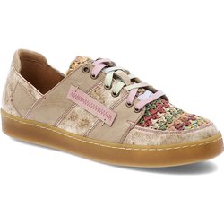 Beige Sneakers Maciejka Echtlederschuhe