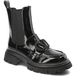 Schwarze Stiefeletten S.Barski Gefütterte Damenschuhe