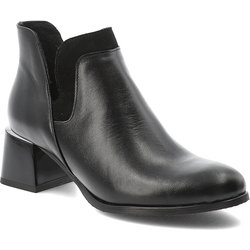 Schwarze Stiefeletten Armodo Reißverschluss-Schuhe