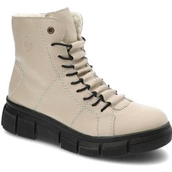 Beige Stiefeletten Rieker Gefütterte Damenschuhe