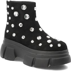 Schwarze Stiefeletten S.Barski Plateauschuhe