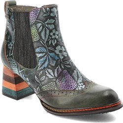 Grüne Stiefeletten Laura Vita Modische Damenschuhe