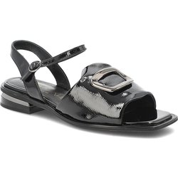 Schwarze Sandalen S.Barski Lackschuhe