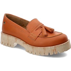 Orange Halbschuhe Maciejka Bequeme Damen Lederschuhe