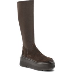 Braune Stiefel Chebello Plateauschuhe