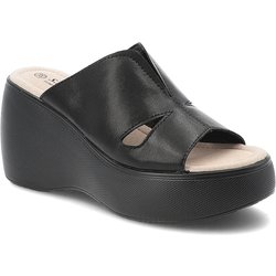 Schwarze Flip-Flops S.Barski Keilschuhe