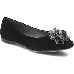Schwarze Ballerinas Armodo Echtlederschuhe