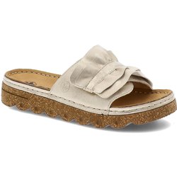 Beige Flip-Flops Rieker Modische Damenschuhe