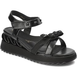 Schwarze Sandalen S.Barski Elegante Damenschuhe