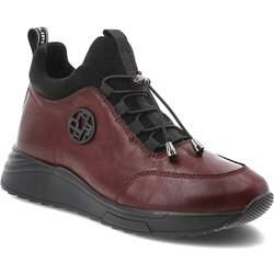 Dunkelrote Stiefeletten Filippo Flache Schuhe