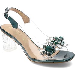 Grüne Sandalen S.Barski Elegante Damenschuhe