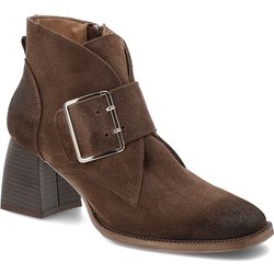 Braune Stiefeletten Armodo Echtlederschuhe