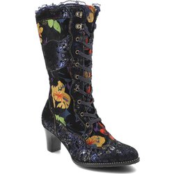 Dunkelblaue Stiefeletten Laura Vita Elegante Damenschuhe