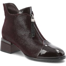 Dunkelrote Stiefeletten S.Barski Absatzschuhe