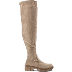 Beige Stiefel S.Barski Reißverschluss-Schuhe