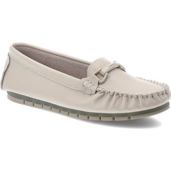 Beige Mokassins S.Barski Schlupfschuhe