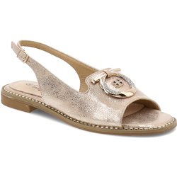 Rosa Sandalen S.Barski Flache Schuhe