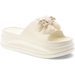 Beige Flip-Flops Filippo Plateauschuhe