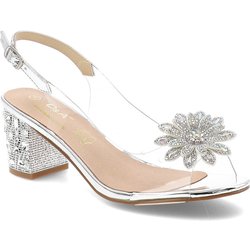 Silberne Sandalen S.Barski Elegante Damenschuhe