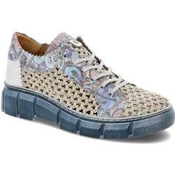 Blaue Halbschuhe Maciejka Bequeme Damen Lederschuhe